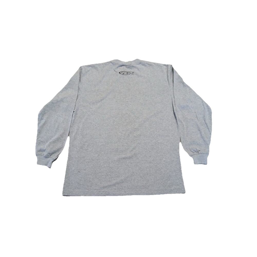 Vintage AND1 Shirt Boys Youth Large 14-16 Green Beige Long Sleeve Y2K Skater - Picture 2 of 8